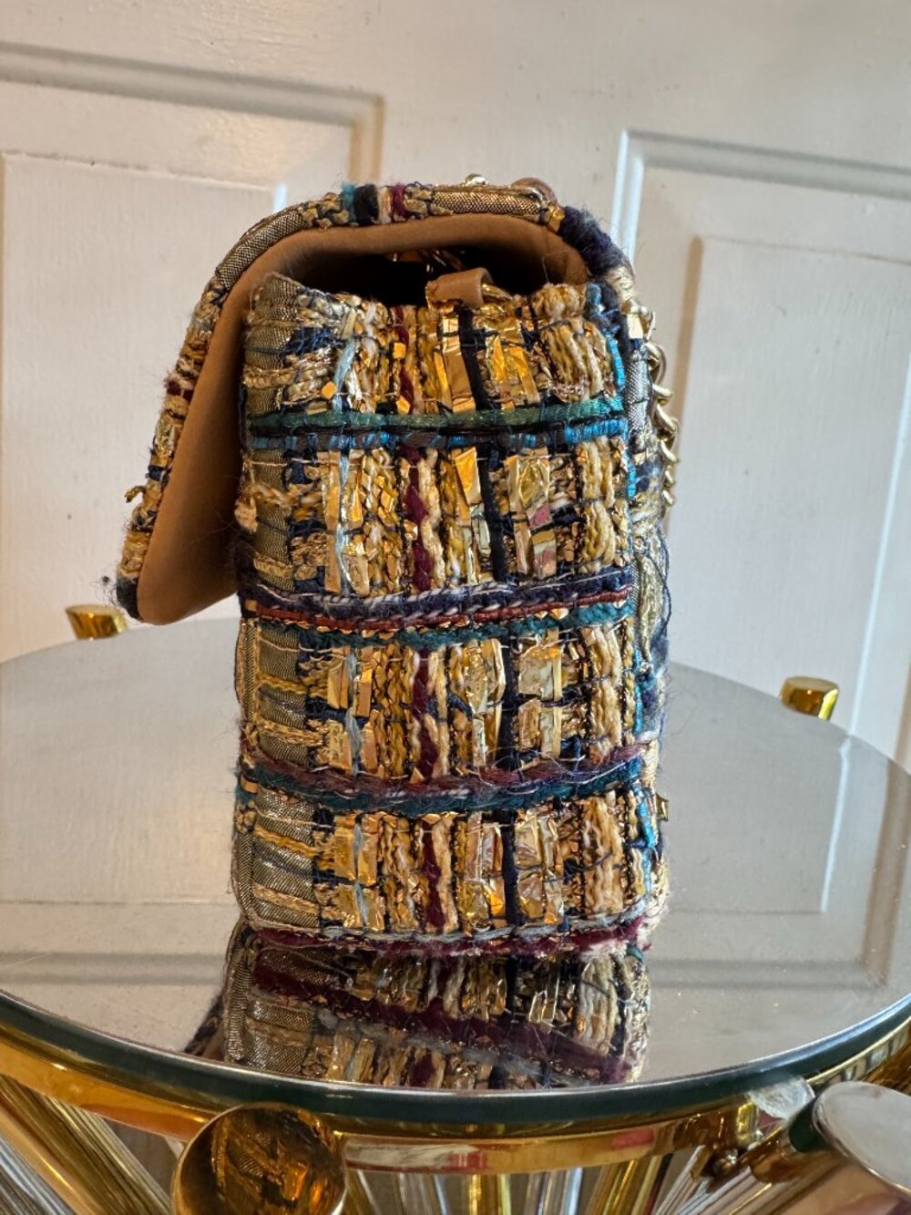 Chanel Tweed Quilted Mini Rectangular Flap - Egypt Collection - Picture 4 of 16